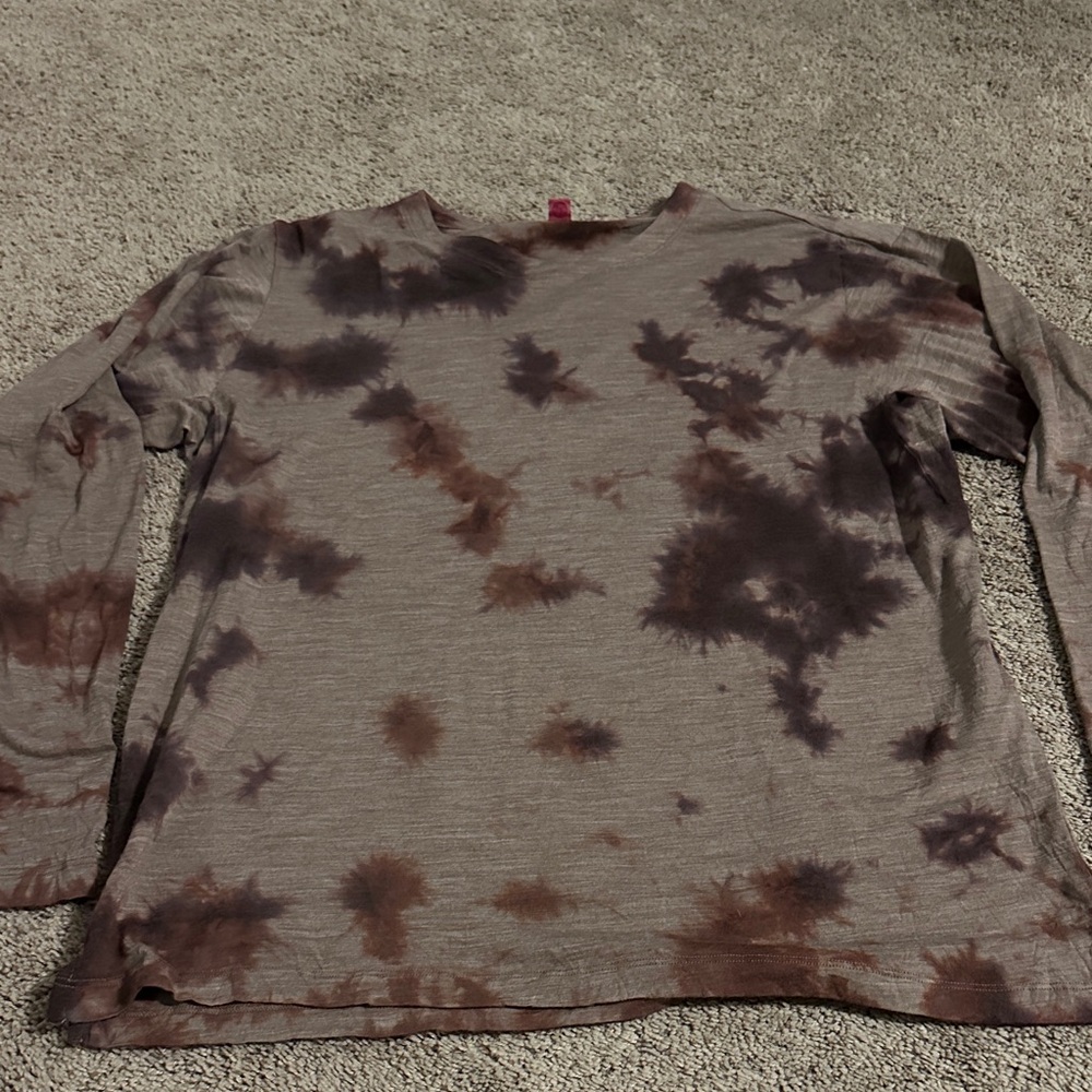 lululemon athletica Brown and purple ish Tie-Dye Long Sleeve Shirt